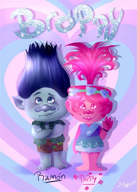 Poppy X Branch Trolls Fanart By Fanie Idol On Deviantart