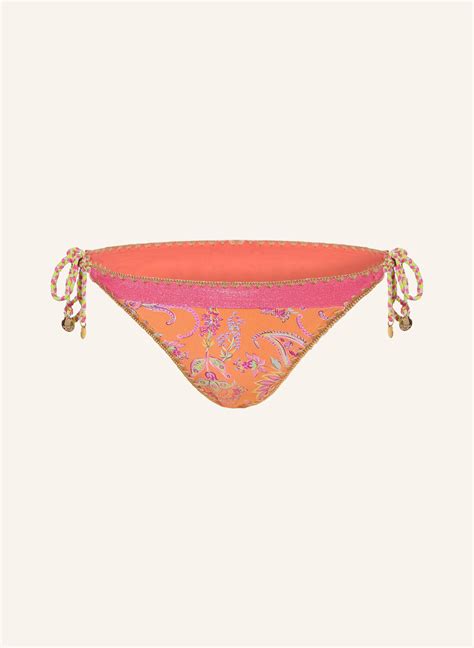 Banana Moon Couture Triangel Bikini Hose Blika Adorno In Orange Pink