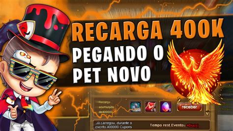 DDTANK 337 Recarga de 400k Pegando o PET NOVO Fênix de Fogo YouTube