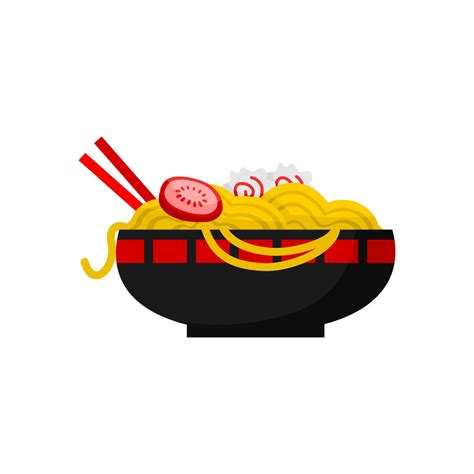 Japanese Ramen Cartoon Illustration Japanese Food Vector 16222110