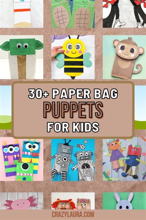 30+ Adorable Paper Bag Puppets for Kids To Get Creative