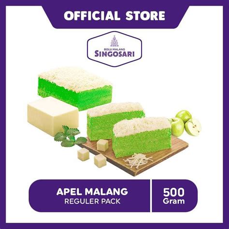 Jual Bolu Malang Singosari Apel Reguler Pack 500 Gr Shopee Indonesia