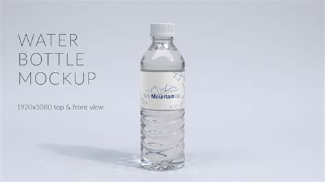 Free Plastic Water Bottle PSD Mockup NewToDesign In 2023 Bottle