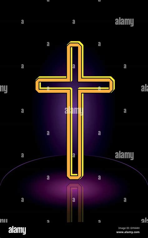 Purple Christian Cross