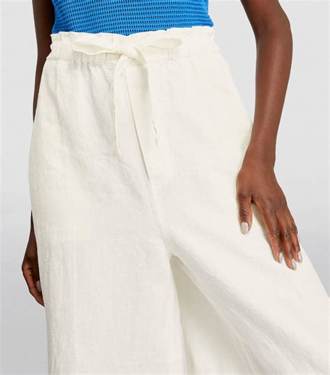 Polo Ralph Lauren Linen Wide Leg Trousers Harrods AU