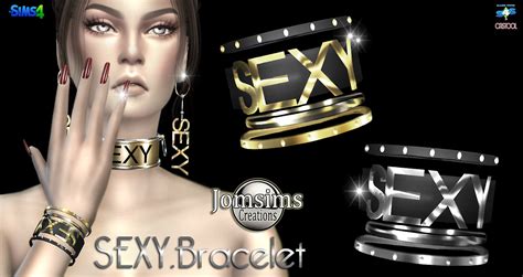 Jomsimscreationsfr — Sexy Bracelet Sims 4 Pour Elle En 2 Teintes Or