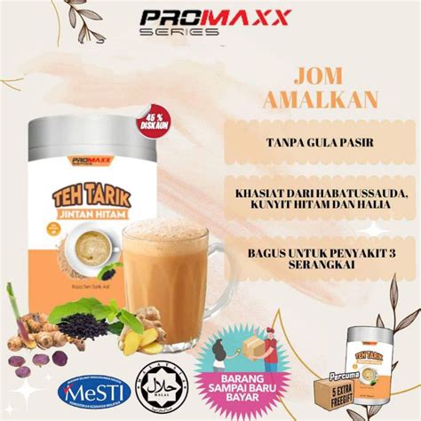 Teh Tarik Jintan Hitam Promaxx Original Hq Shopee Malaysia