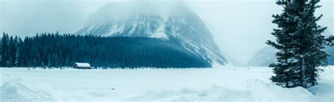 Lake Louise Banff Winter Scene Stock Photo - Download Image Now - Alberta, Banff, Banff National ...