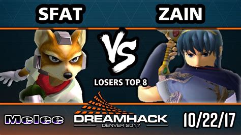 DHDEN17 Melee Zain Marth Vs CLG SFAT Fox SSBM Singles LT8