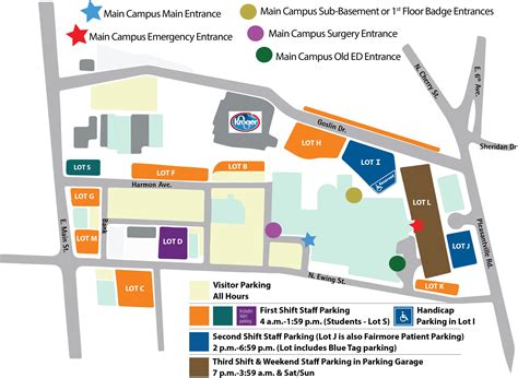 Employee Parking | Fairfield Medical Center