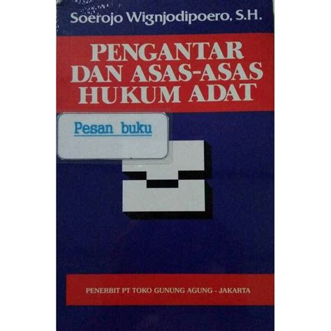 Detail Buku Pengantar Dan Asas Asas Hukum Adat Koleksi Nomer