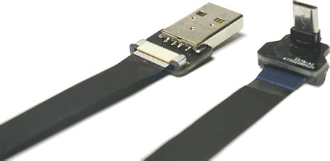 Ffc Usb Fpc Micro Usb Fpv Flat Slim Thin Ribbon Fpc Cable Micro Usb 90 Degree To Standard Usb A