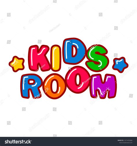 Kids Room Vector Cartoon Banner Colorful Stock Vector (Royalty Free ...