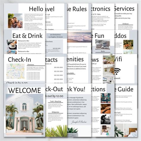 Airbnb Welcome Guest Book Template Page Host Guidebook Etsy Artofit