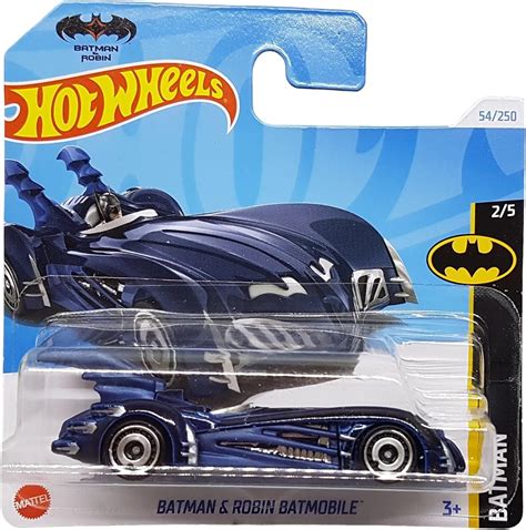 Hot Wheels Batman Robin Batmobile Batman 2 5 HTD51 Short Card DC Dark Blue