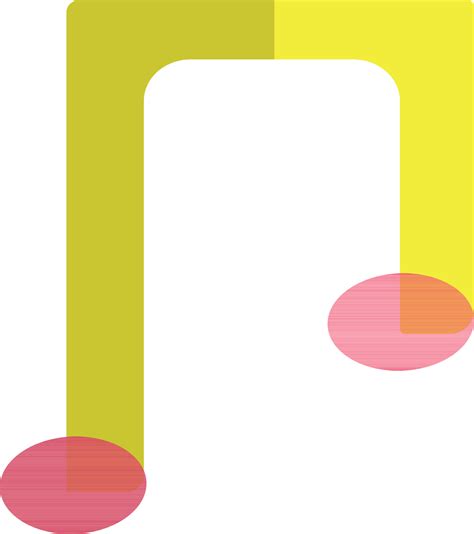 Yellow And Pink Music Note In Flat Style 24505458 Vector Art At Vecteezy