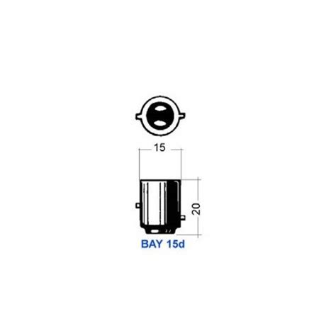 Bay15d Bulb 6v 215w Offset Pins Smooth Glass Rétropticauto