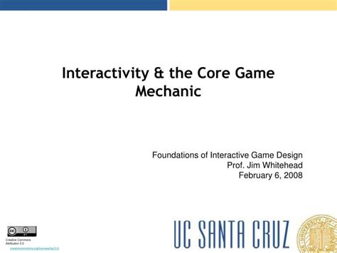 Ppt Interactivity And The Core Game Mechanic Powerpoint Presentation