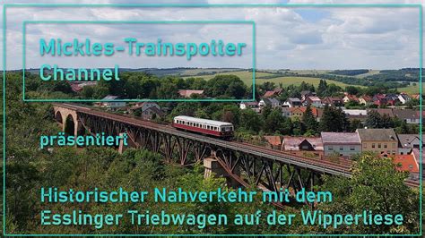 Historischer Nahverkehr Mit Dem Esslinger Triebwagen Auf Der