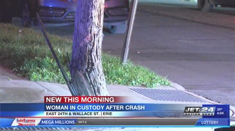 Woman In Custody For Alleged Dui After Crashing Car Into Pole Leaving