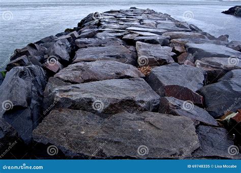 Jetty On The Atlantic Ocean Stock Image Image Of Peaceful Atlantic