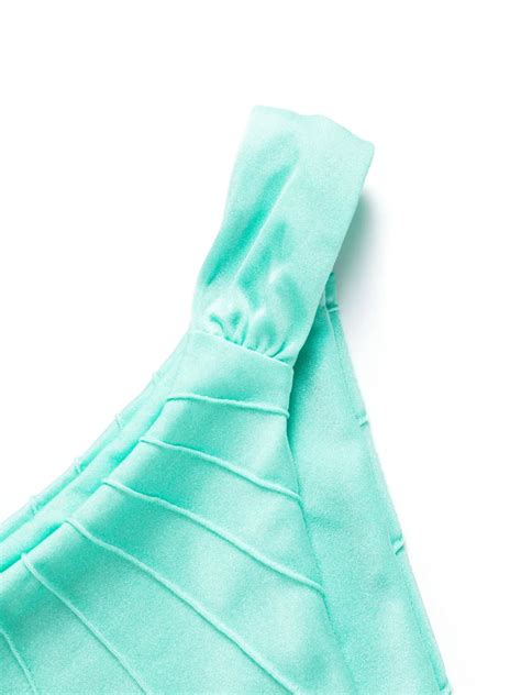 Noire Swimwear Underwire Cup Tie Fastening Bikini Set In Blue ModeSens