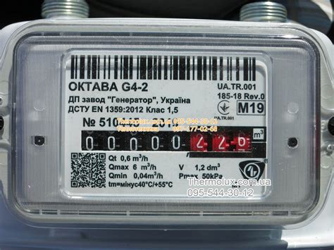 Купить Октава G4 газовый счетчик мембранный 3/4 (ДУ20) завод Генератор ...