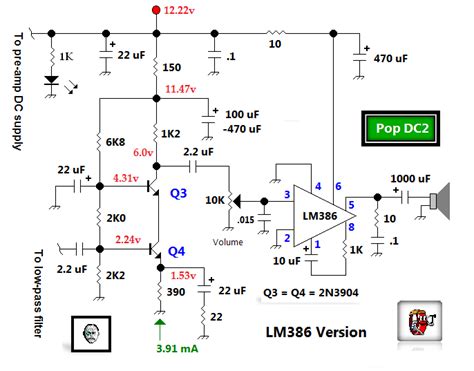 Lm386 Guitar Schematic Lm386 Guitar Schematic