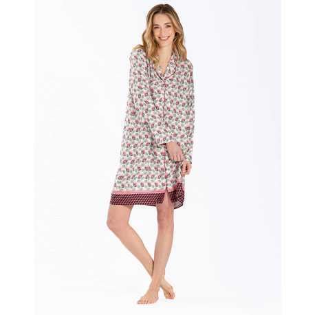 Nightshirt ZOÉ viscose ecru Lingerie le Chat