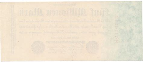 Deutschland Deutsches Reich 5 Millionen Mark Reichsbanknote 25 7 1923