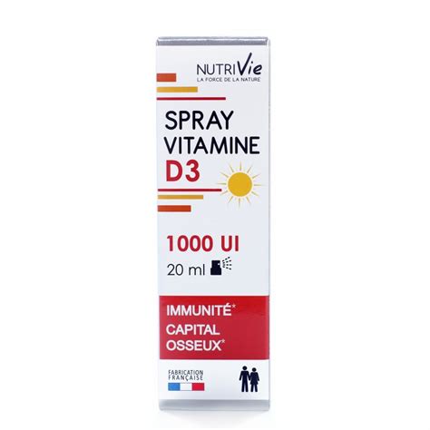 Spray Vitamine D3 1000 UI NutriVie 20 ml ARCHE DE NÉO