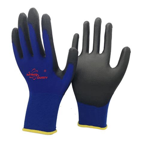 Srsafety 18 Gauge Pu Palm Dipped Touch Screen Gloves Sr Pu1850 Srsafety