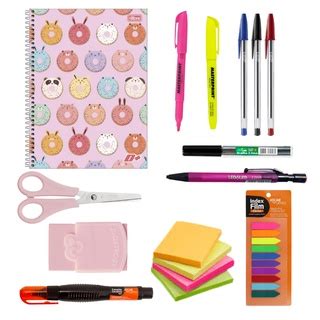 Material Escolar Feminino Kit Completo E Barato De Qualidade Shopee