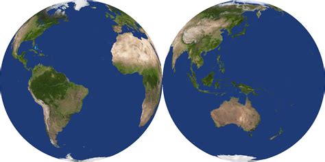 coordinate system - How to get a "classical" globe projection ...