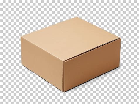 Premium PSD Empty Cardboard Box Isolated On Transparent Background