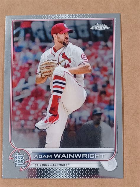 Topps Chrome Mlb Adam Wainwright Base St Louis Cardinals Ebay