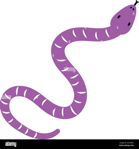 Purple Snake Icon Stock Vector Image And Art Alamy