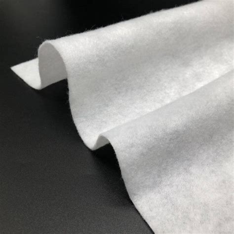 White 0 8mm 1mm 95GSM Needle Punched Non Woven Fabrics For Padding Cast