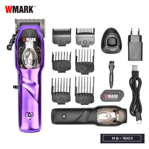 Wmark Empurrador El Trico Recarreg Vel Para Homens Barbeiro