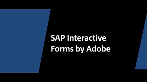 SAP Interactive Forms By Adobe LO QUE NECESITA SABER