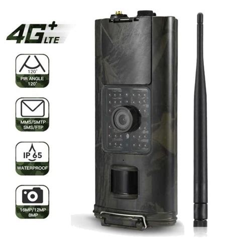 Caméra de Chasse 4G Infrarouge Waterproof Grand Angle 120 Degrés SD