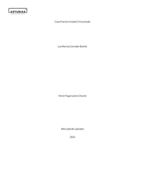 Caso Practico Unidad Dos Caso Prctico Unidad Enunciado Luz
