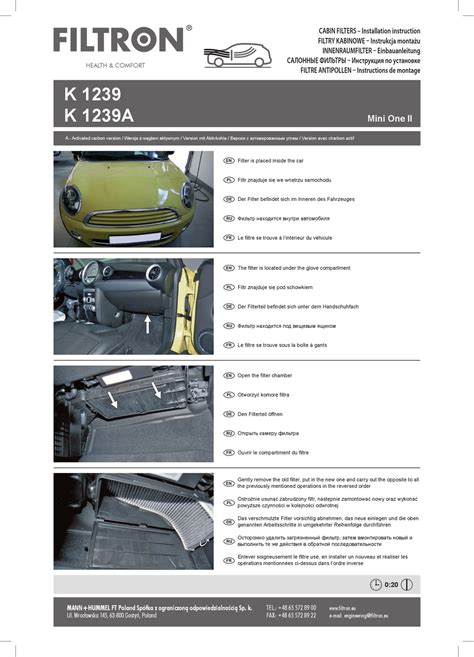 FILTRON K 1239A INSTALLATION INSTRUCTIONS Pdf Download | ManualsLib