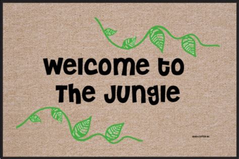 FUNNY DOORMAT - WELCOME TO THE JUNGLE – Coco Mats N More