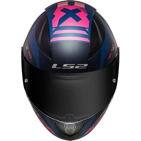 Capacete LS2 FF353 Rapid Xtreet Azul Roxo Grid Motors