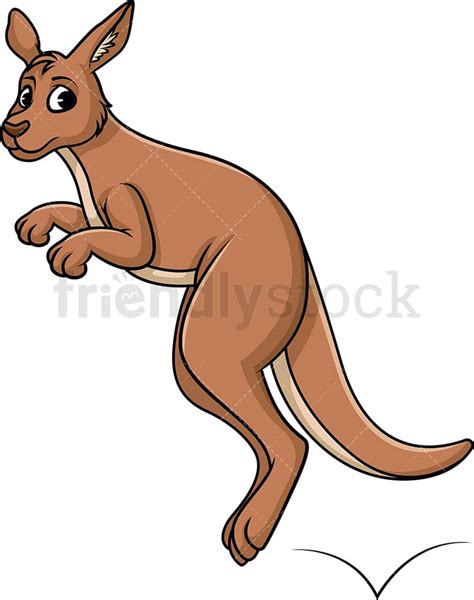 Jumping Kangaroo Clipart