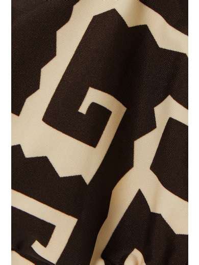 Faithfull Net Sustain Mary Printed Stretch Econyl Triangle Bikini Top Net A Porter