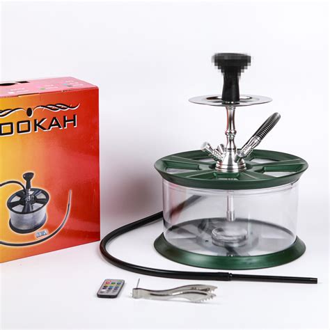 New Design Acrylic Wheel Hub Felgen Shisha With LED Rims Hookah On Yiwu