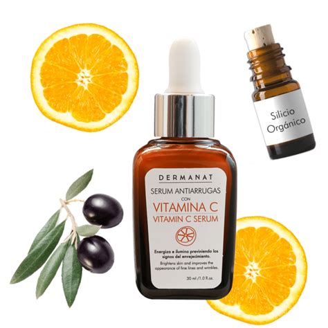 Suero Facial Serum Con Vitamina C Dermanat Unifica El Tono