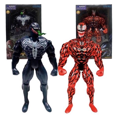 Boneco Venom 30cm Avengers Vingadores Som E Luz Articulado Shopee Brasil